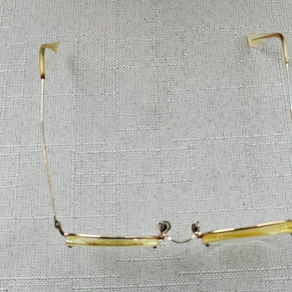Art Craft USA Glasses Frame Vintage Eyeglasses Rimless Frame Gold Tone Frame - Picture 4 of 13